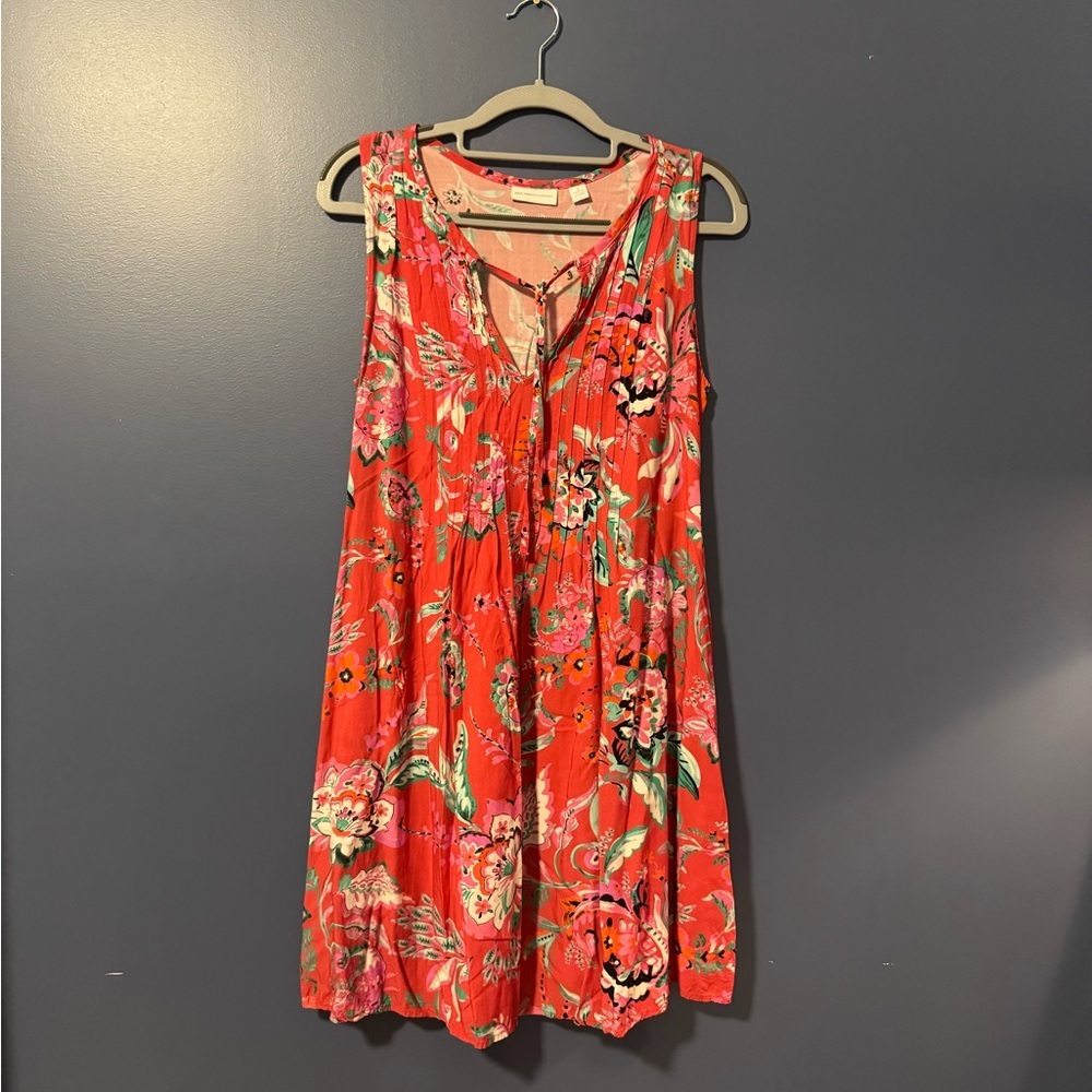 New York & Company Floral Pink Dress